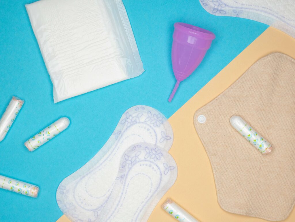 pads tampon menstrual cup period pain